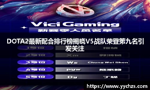 DOTA2最新配合排行榜揭晓V5战队荣登第九名引发关注